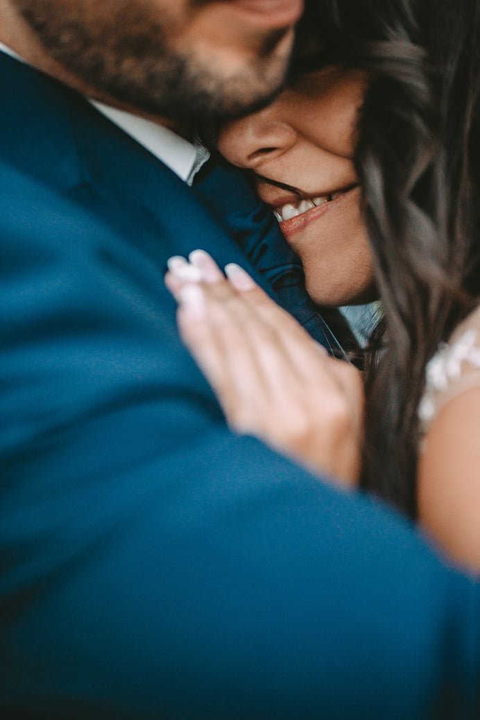 Newlywed Couple Dancing Together